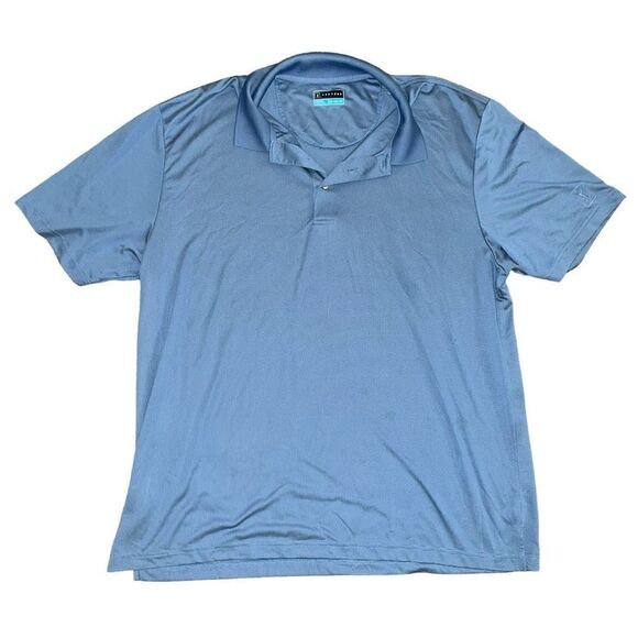 PGA TOUR Men’s Blue Short Sleeve Polo Shirt Size XXL - Picture 1 of 6